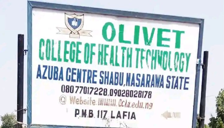 Olivet College of Health Technology Nasarawa Matriculates 114, Issues Strong Warning Against Cultism