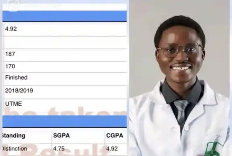 Pharmacist Jeremiah Samuel Emerges as UNILAG Best Graduating Pharmacy Student with 4.92 CGPA