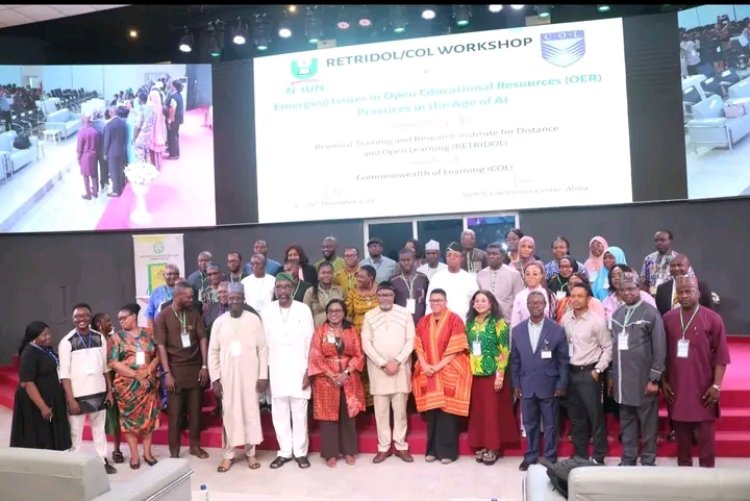 NOUN-RETRIDOL, COL Lead AI-Focused Workshop on Smarter Open Learning