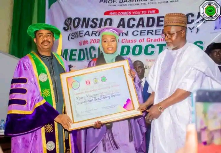 Dr. Maimunat Suleiman Emerges Overall Best Graduating Medical Student at UDUS