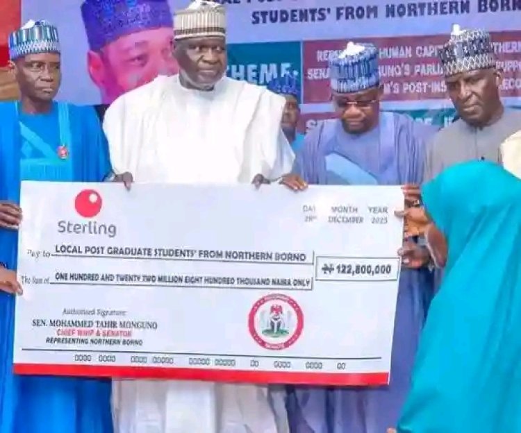 Borno Senator, Monguno, vets N122m scholarship to 500 students, donates new LX 470 Car to student's Union