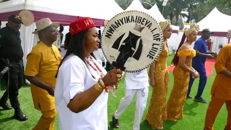 Federal Polytechnic Oko Rector, Dr. Chioma Awuzie, Celebrates Dual Chieftaincy Honours in Grand Ceremony