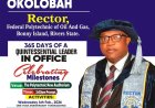 Rector of Federal Polytechnic of Oil and Gas, Bonny Celebrates One Year in Office with Record Achievements