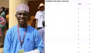 UDUS Applied Chemistry Graduate Imam Muhammad Auwal Achieves First-Class Honors