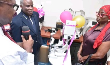 Chief Babajide Olatunde-Agbeja Donates YAG Laser Machine to UCH Eye Clinic