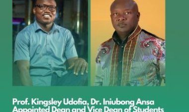 University of Uyo Appoints New Dean and Vice Dean of Students