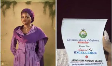 Khadijah Emerges Best Graduating Student in Biomedical Engineering with 4.81 CGPA