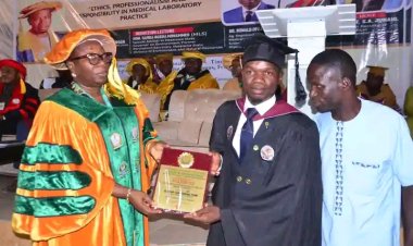 FULafia Faculty of Medical Laboratory Science Honours Overall Best Graduating Student