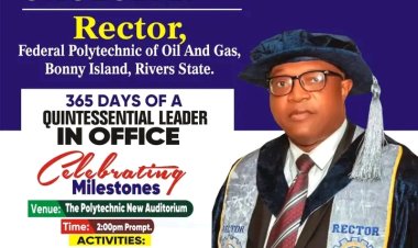 Rector of Federal Polytechnic of Oil and Gas, Bonny Celebrates One Year in Office with Record Achievements