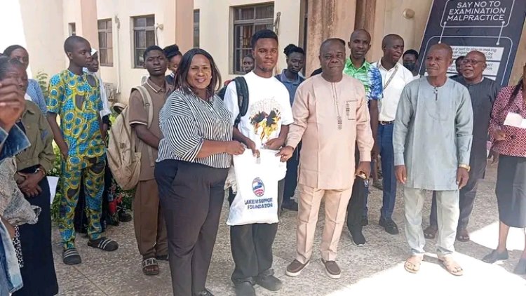 Lakem Support Foundation Donates Food Items to FUNAAB Students