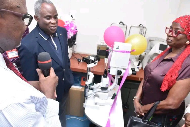 Chief Babajide Olatunde-Agbeja Donates YAG Laser Machine to UCH Eye Clinic
