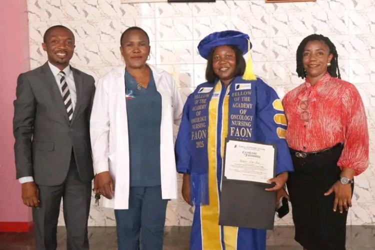 DUFUTH CMD Commends Head of Nursing Services on Oncology Fellowship Achievement