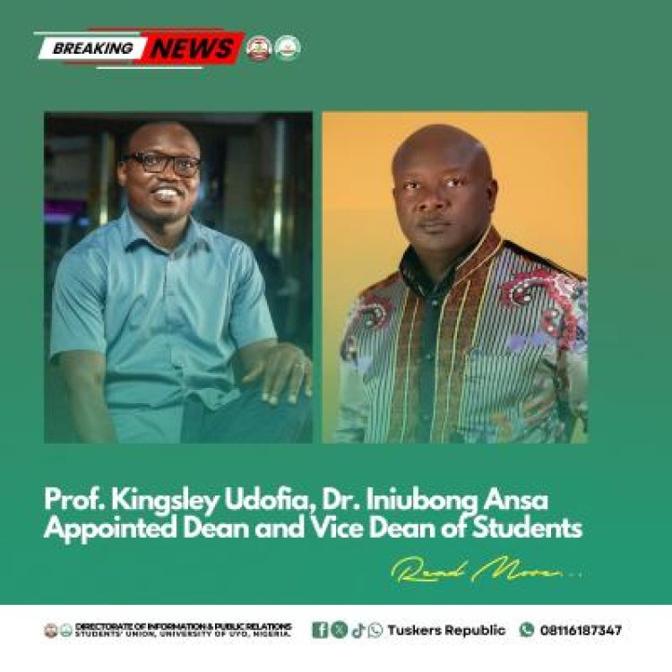University of Uyo Appoints New Dean and Vice Dean of Students