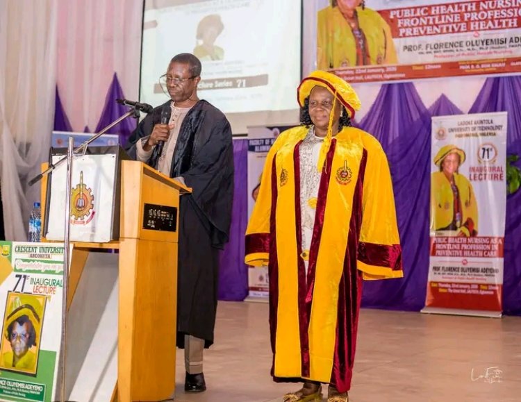 LAUTECH Don Hails Public Health Nurses’ Crucial Role During Pandemics