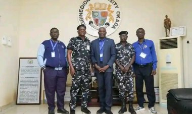 Okada Police DPO Pledges Enhanced Collaboration During Courtesy Visit to Igbinedion University