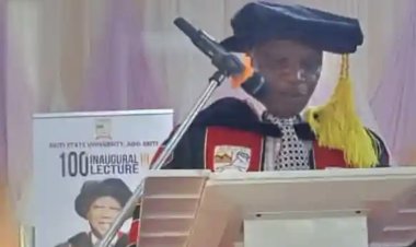 Prof. Olatunji Delivers Landmark 100th Inaugural Lecture at EKSU