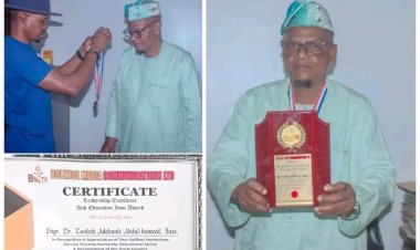 FEDPA Rector, Engr. Dr. Taofeek Adekunle Abdul-Hameed, Wins Leadership Excellence Award