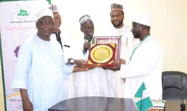 FULafia VC Prof. Mohammed Isa Kida Calls for Unity as Nasarawa State Professors' Forum Pays Courtesy Visit