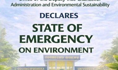 COOU Declares Environmental Emergency, Launches Campus-Wide Clean-Up Enforcement