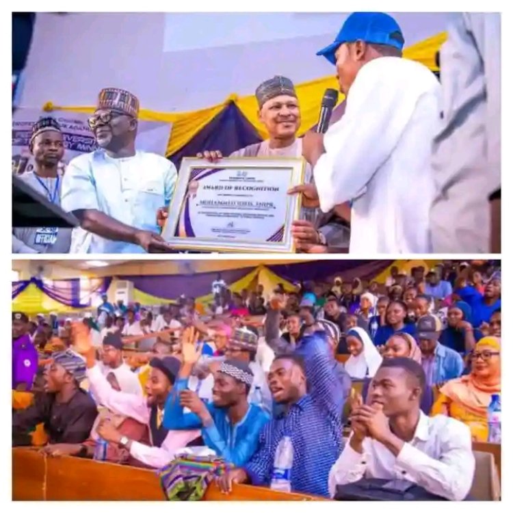 FUT Minna SUG Honours Minister of Information with Award of Excellence at 34th Convocation