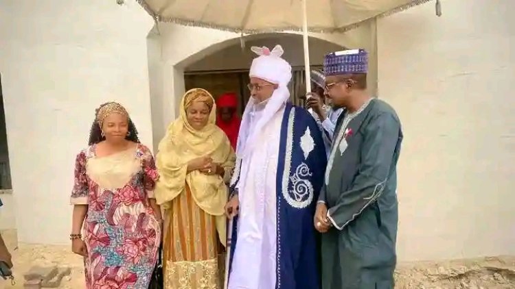 FCE Jama’are Management and NCCE Accreditation Team Pay Courtesy Visit to Emir of Jama’are