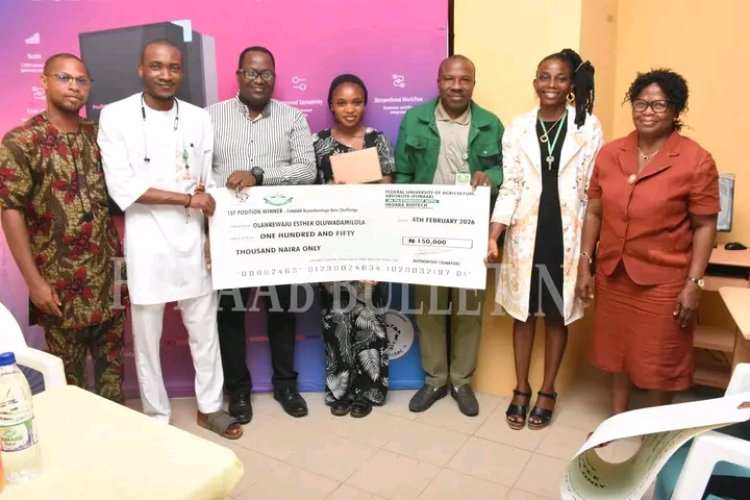 Esther Olanrewaju Emerges Overall Winner as FUNAAB Concludes 3-Day Biotechnology Education Quiz Challenge