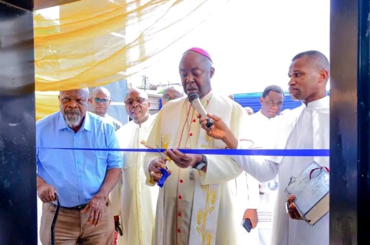 Bishop Onaga Commissions New Facilities at Godfrey Okoye University Teaching Hospital