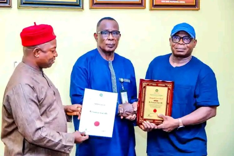 Kogi Poly CSO Emmanuel Atta Honoured with Distinguished Service Award Upon Retirement