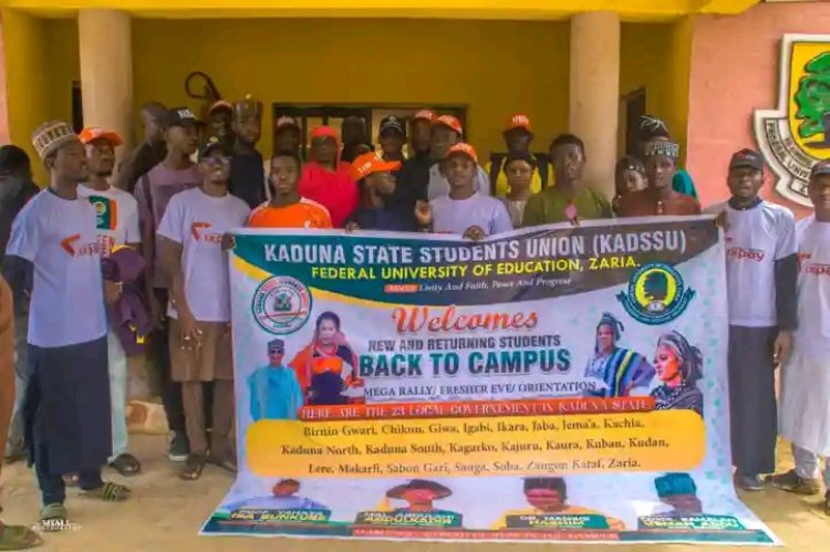 KADSSU Ignites Campus Spirit with Vibrant Mega Rally at FUE Zaria