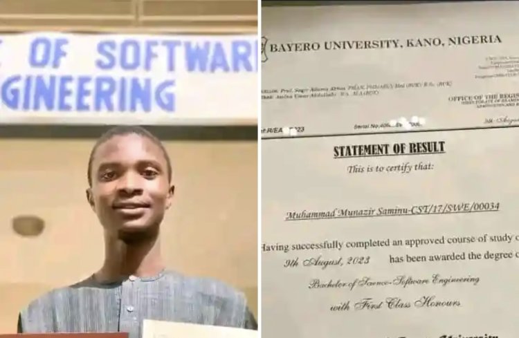 Meet Muhammad Munazir Saminu, BUK First-Class Software Engineer