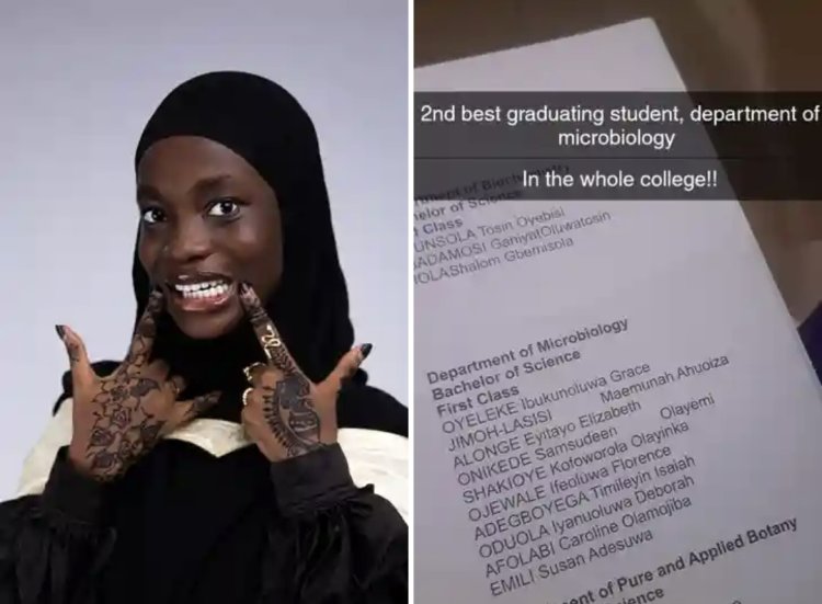 Maemunah Ahuoiza Graduates with First Class Honours in Microbiology