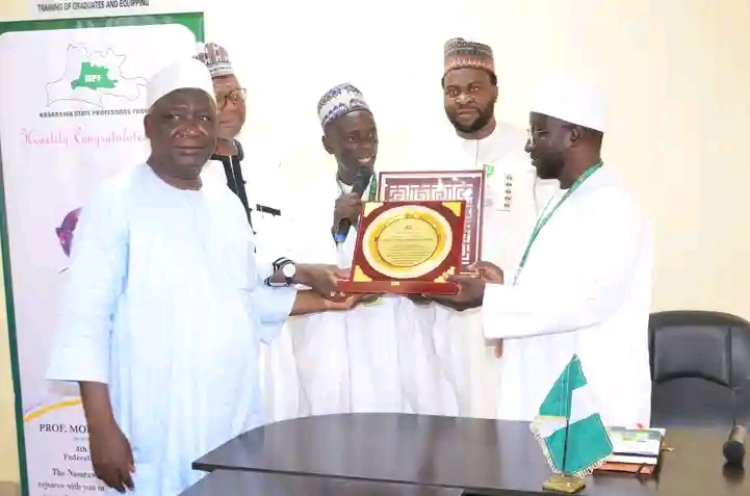 FULafia VC Prof. Mohammed Isa Kida Calls for Unity as Nasarawa State Professors' Forum Pays Courtesy Visit