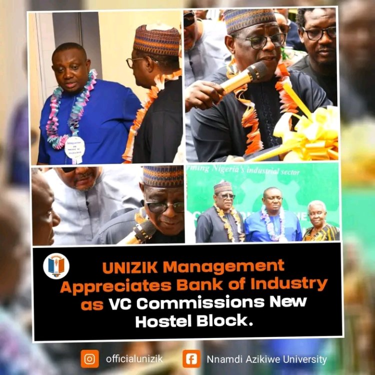 Nnamdi Azikiwe University Commissions 30-Bedroom Student Hostel Courtesy Bank of Industry