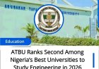 ATBU Ranked Second in Nigeria for Engineering in 2026 Scimago Report