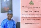 Aliyu Zwall Abubakar Secures First Class Honours in Nursing Science at ABU Zaria