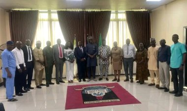 Newly Appointed MD/CEO of LASACO Assurance Plc, Mr Ademoye Shobo, Leads Management Team on Courtesy Visit to Vice-Chancellor