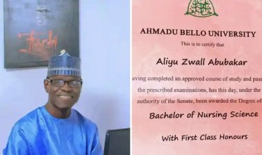 Aliyu Zwall Abubakar Secures First Class Honours in Nursing Science at ABU Zaria