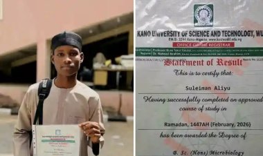 Meet Suleiman Aliyu, Microbiology Prodigy from ADUSTECH Wudil