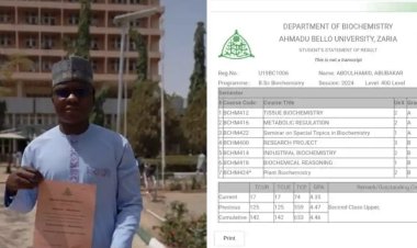 Top Honors for ABU Biochemistry Standout: From First Class Ambitions to Second Best Graduating Student