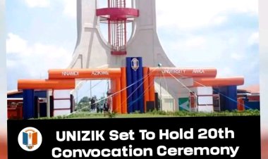 UNIZIK Announces 20th Convocation Ceremony