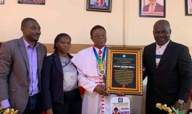 ASUP Confers Pan-African Leadership Honour on Wesley University Vice-Chancellor