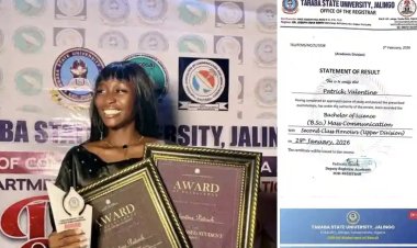 Valentine Patrick Emerges as Mass Communication Star at Taraba State University