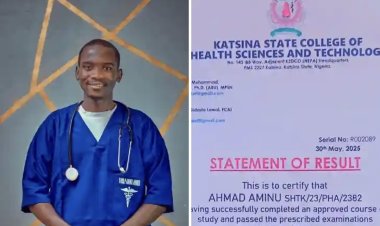 Aminu Ahmad Emerges as Public Health Prodigy with 4.92 CGPA