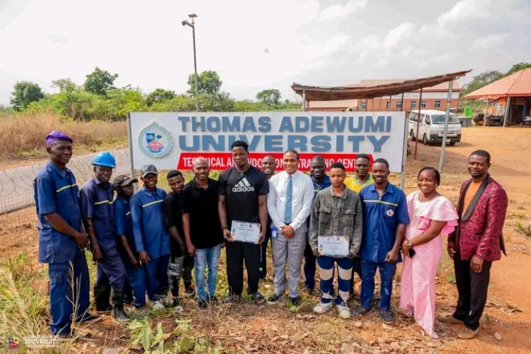 Thomas Adewumi University Celebrates Graduates of Technical & Vocational Training Centre
