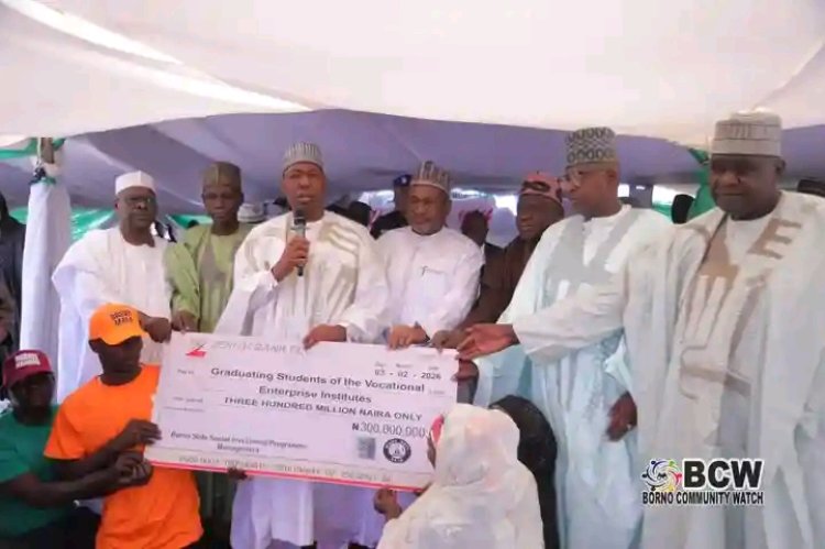 Zulum Invests ₦30bn in Vocational Education; Borno Graduates 2,970 Artisans with ₦300m Cash Support