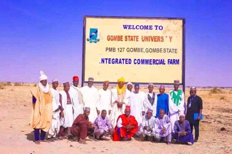 Gombe State University Management Strengthens Community Ties During Visit to Nono District Farm Site