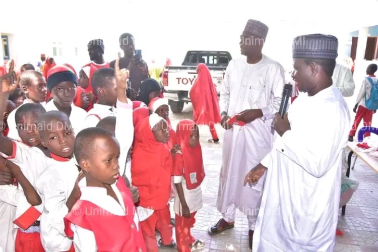 UNIMAID VC Provides School Uniforms to 63 Vulnerable Pupils