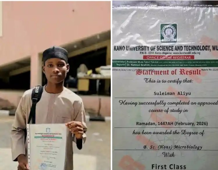 Meet Suleiman Aliyu, Microbiology Prodigy from ADUSTECH Wudil