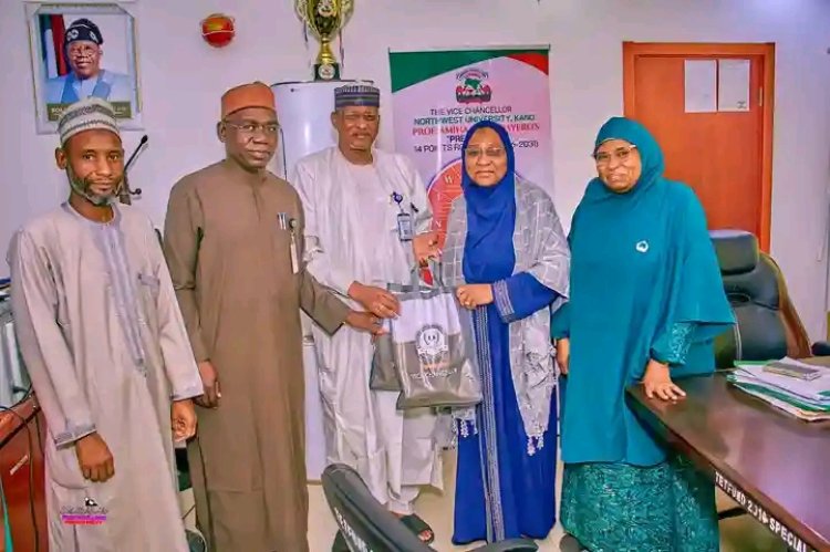 Professor Amina Bayero Receives KHAIRUN VC in Courtesy Visit at NWUK