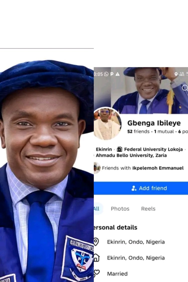 Federal University Lokoja Warns Public Against Facebook Scam Using VC’s Name and Photo
